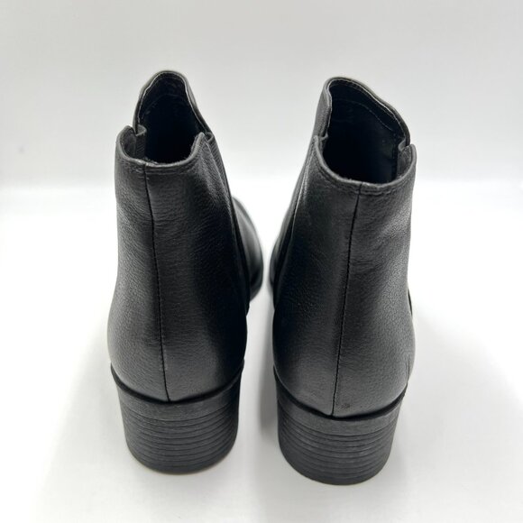 Kenneth Cole Womens Size 9 Levon Black‎ Leather Chelsea Ankle Boots Shoes - Picture 5 of 12
